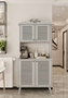 Hanah Home Avior 90 - Gabinete de café Gris claro